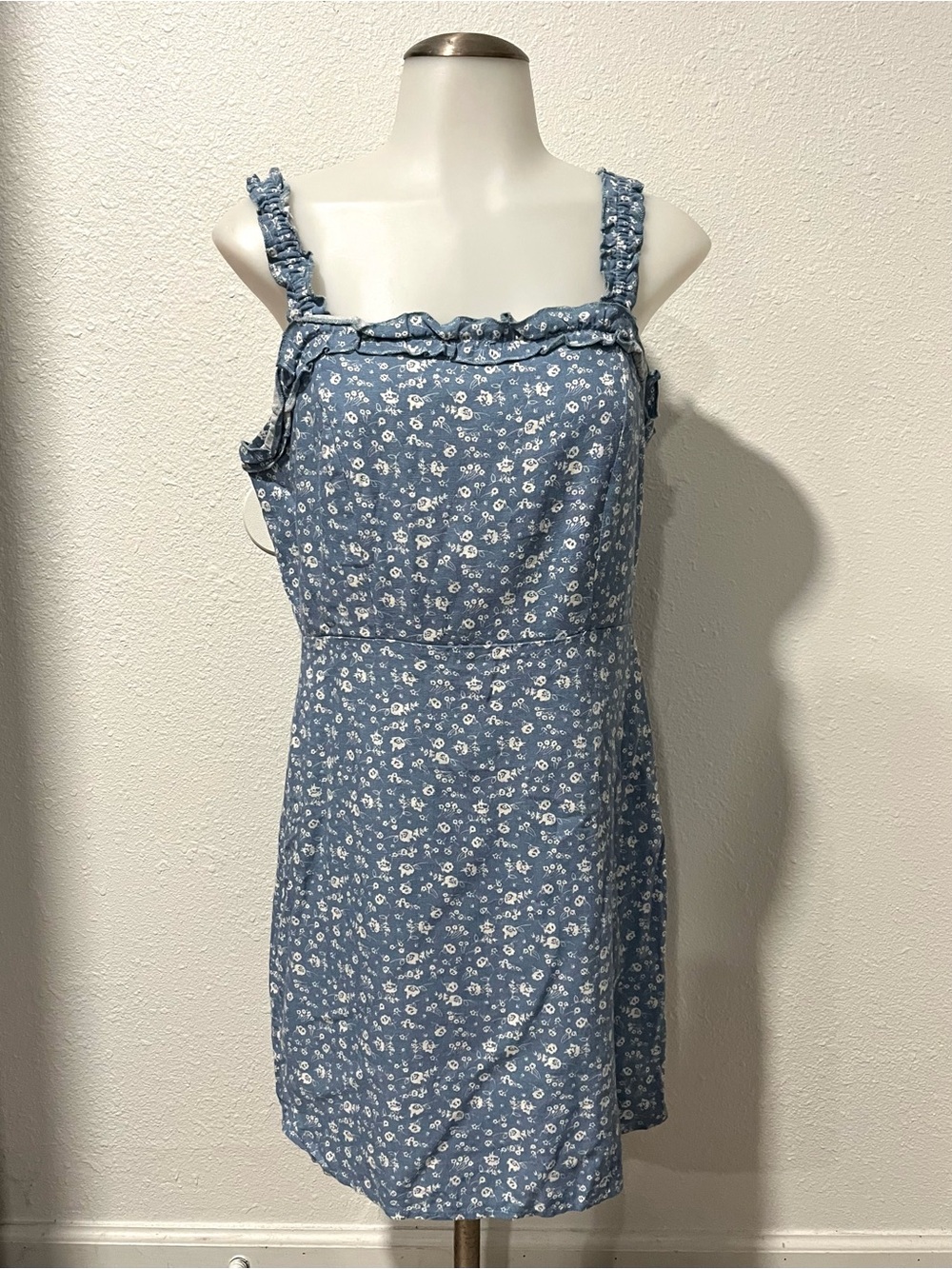 Sky & Sparrow Floral Linen Mini Dress Size Large